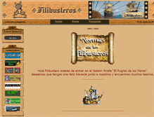 Tablet Screenshot of filibusteros.com